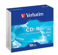 VERBATIM CD-R10-PackSlimExtraProtectionDL52x700MB