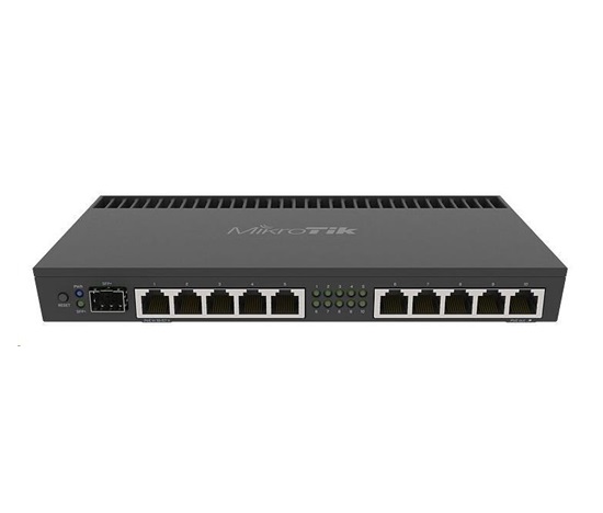 MikroTik RouterBOARDRB 4011iGS+RM, štvorjadrový 1.cPU 4GHz, 1GB RAM, 10x LAN, 1x SFP+, vrátane. Licencia L5