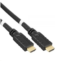 PREMIUMCORD Kabel HDMI High Speed with Ether.4K@60Hz, se zesilovačem,15m, 3x stínění, MM, zlacené konektory