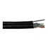FTP kábel PlanetElite s nosným káblom, Cat5E, drôt, vonkajší PE+PVC, Fca, čierny, 305 m