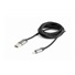 GEMBIRD CABLEXPERT USB 2.0 Nabíjací a synchronizačný kábel Lightning (IP5 a vyšší), opletený, 1,8 m, čierny, blister