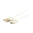GEMBIRD CABLEXPERT kábel USB na USB-C (AM/CM), 1,8 m, opletený, strieborný, blister