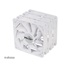 AKASA ventilátor Viper, biely Ventilátor 12cm, 120x120x25mm, HDB, 4 pin PWM, 3ks v balení, biely