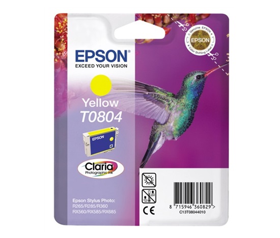 Atramentová lišta EPSON CLARIA Stylus photo "Hummingbird" R265/ RX560/ R360 - žltá