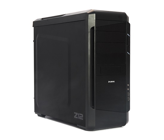 Zalman case midtower Z12, mATX/ATX, bez zdroje, USB3.0, černá