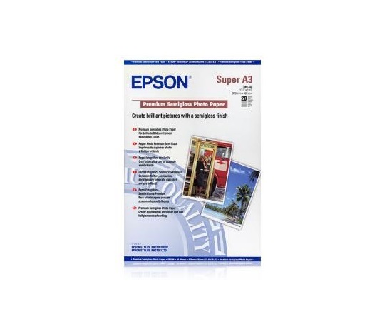 EPSON Paper A3 - Premium Semigloss Photo Paper, DIN A3+, 250 g/m2, 20 listov