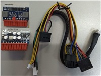 EUROCASE měnič DCDC in 12Vout ATX 90W pico PSU , 24pin, 4pin, molex, SATA, eff. 92