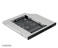 AKASA HDD box N.Stor S9, 2.5&quot; SATA HDDSSD do pozice pro optickou mechaniku SATA výška HDD do 9,5mm