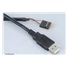 AKASA kábel interný USB na externý USB (typ - M), USB 2.0, 40cm