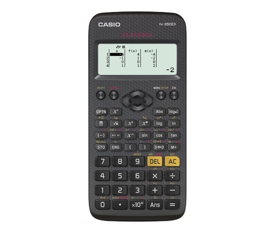 CASIO kalkulačka FX 350 EX, černá, školní/vědecká