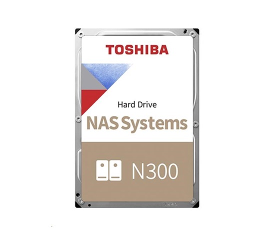 TOSHIBA HDD N300 NAS 10TB, SATA III, 7200 otáčok za minútu, 256MB cache, 3,5", BULK