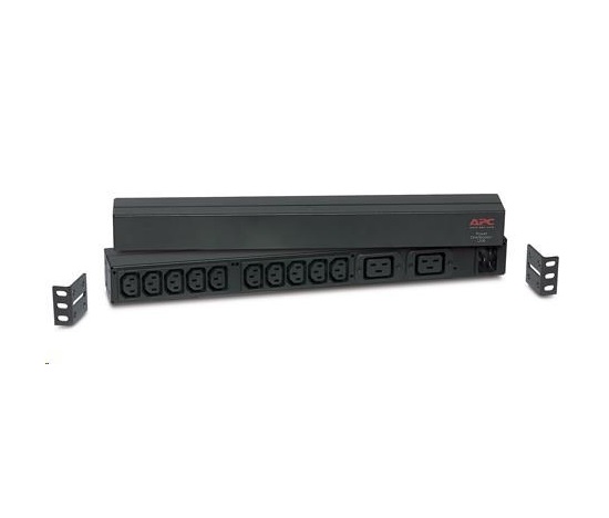 APC Rack PDU, Basic, 1U, 16A, 208&230V, (10)C13 & (2)C19, IEC-320 C20 2.5m