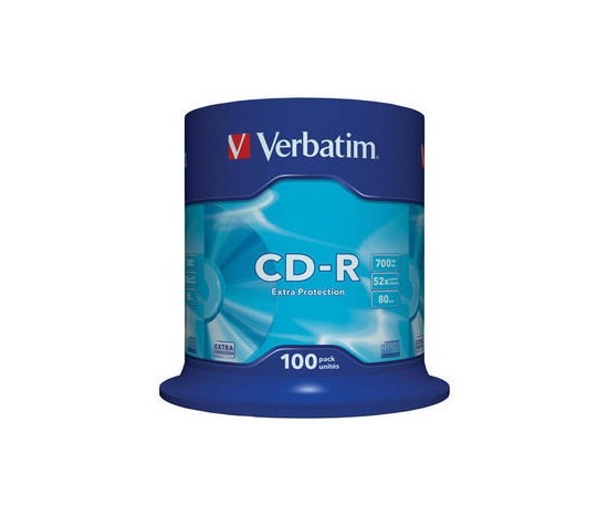 VERBATIM CD-R(100-Pack)Spindle/EP/DL/52x/700MB