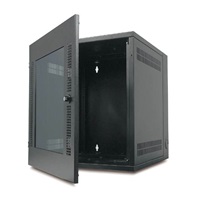 APC NetShelter WX 13U so závitovými otvormi Vertikálna montážna lišta Sklenené predné dvere čierne