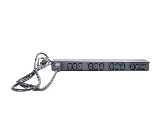 APC Rack PDU, Basic, 1U, 16A, 208&230V, (12)C13, IEC-320 C20 2.5m