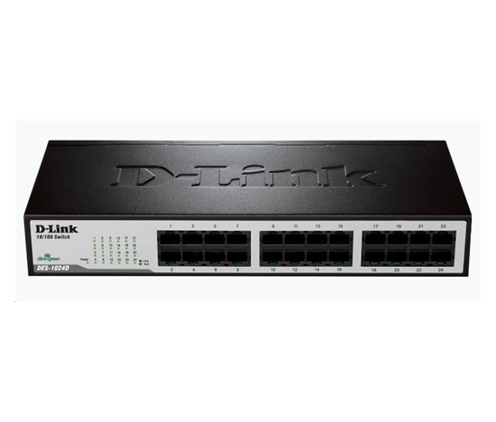 D-Link DES-1024D 24-portový 10/100 stolový/pozemný prepínač