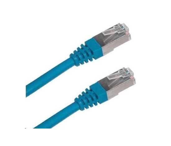 XtendLan patch kábel Cat6A, SFTP, LS0H - 0,5m, modrý (predaj po 10 ks)
