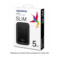 Externý pevný disk ADATA 1TB 2,5" USB 3.1 HV300, čierna