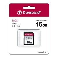 Karta TRANSCEND SDHC 16GB 300S, UHS-I U1 (R:95/W:45 MB/s)