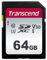 Karta TRANSCEND SDXC 64GB 300S, UHS-I U3 V10 (R:100/W:25 MB/s)