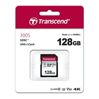 Karta TRANSCEND SDXC 128GB 300S, UHS-I U3 V30 (R:100W:25 MB/s)