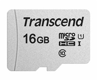Karta TRANSCEND MicroSDHC 16GB 300S, UHS-I U1, bez adaptéra