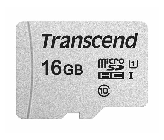 Karta TRANSCEND MicroSDHC 16GB 300S, UHS-I U1, bez adaptéra