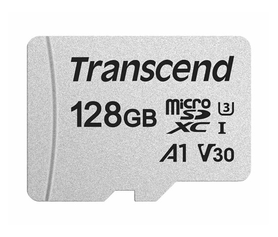 Karta TRANSCEND MicroSDXC 128GB 300S, UHS-I U3 V30, bez adaptéra
