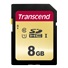 Karta TRANSCEND SDHC 8GB 500S, UHS-I U1 (R:95/W:20 MB/s)