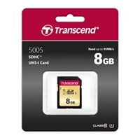 Karta TRANSCEND SDHC 8GB 500S, UHS-I U1 (R:95/W:20 MB/s)