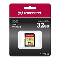 Karta TRANSCEND SDHC 32GB 500S, UHS-I U1 (R:95/W:35MB/s)