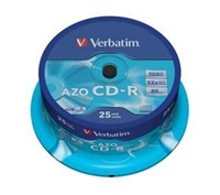 VERBATIM CD-R(25-Pack)Spindle/Crystal/DLP/52x/700MB