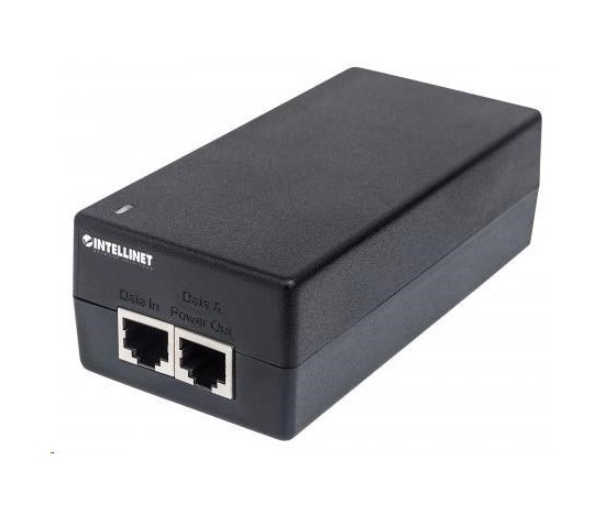 Intellinet Gigabit Ultra PoE+ Injector, 1x 60W port, IEEE 802.3bt, IEEE 802.3at/af