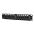 Patch panel Intellinet, 10", Cat6, 12 portov, UTP, 1U, čierny