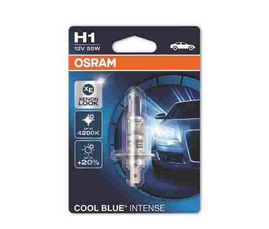 OSRAM autožárovka H1 COOL BLUE INTENSE 12V 55W P14,5s (Blistr 1ks)