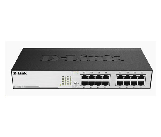 D-Link DGS-1016D 16-portový 10/100/1000 gigabitový stolný/pozemný prepínač