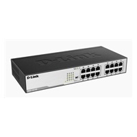 D-Link DGS-1016D 16-portový 10/100/1000 gigabitový stolný/pozemný prepínač