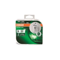 OSRAM autožárovka H4 ULTRA LIFE 12V 60/55W P43T (Duo-Box)