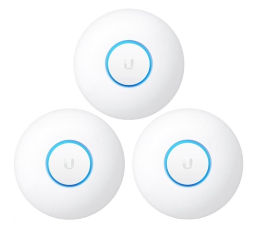 UBNT UniFi AP nanoHD, 3-PACK, bez PoE! [Inside AP, 2.4+5GHz (300Mbps+1733Mbps), MU-MIMO, 802.11a/b/g/n]