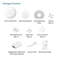 UBNT UniFi AP nanoHD, 5-PACK, bez PoE! [Inside AP, 2.4+5GHz (300Mbps+1733Mbps), MU-MIMO, 802.11a/b/g/n]