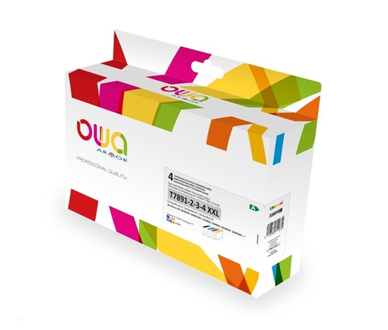 OWA Armor kazeta pre EPSON PACK 4 REMAN. T789 BCMY, 73ml/3x38ml, T789140/T789240/T789340/789440, CMYK