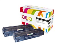OWA Armor toner pre HP LJ P1002,1100,1102,1103,1104,1106,1108,M1130,1132,1136,1210,1212 2x1600 strán, CE285AD, čierny