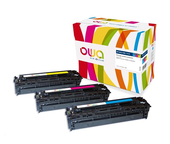 OWA Armor toner pre HP Color LJ Pro200 M251, M276, 3x1800 strán, U0SL1AM, farebný/C+M+Y