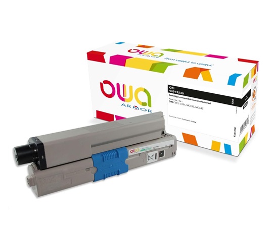 OWA Armor toner pre OKI C301, C321, MC332, MC342, 2200p, 44973536, čierny/čierny