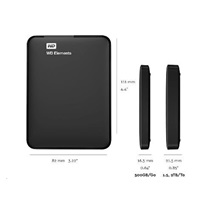 BAZAR - WD Elements Portable 1,5 TB Ext. 2.5" USB3.0, čierna
