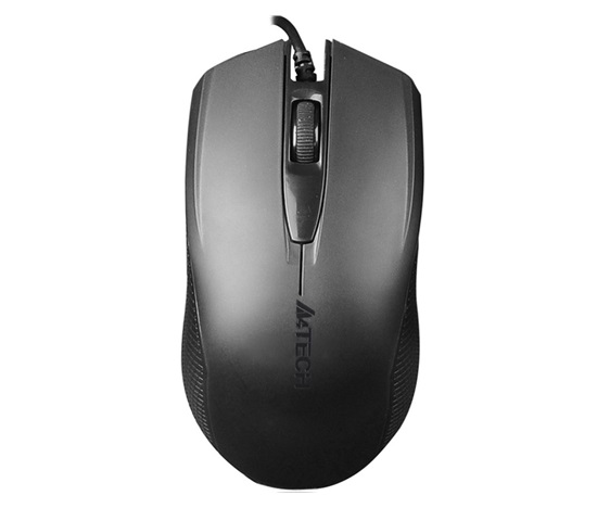 A4tech OP-760 Black, myš, 1 koliesko, 3 tlačidlá, USB, čierna