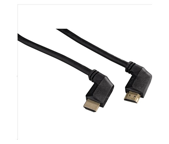 Hama HDMI kábel s vidlicami, kolmé konektory, pozlátený, 3*, 1,5 m