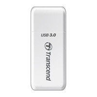 Čítačka kariet TRANSCEND F5, USB 3.0, biela