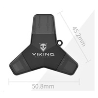 USB Flash disk Viking 3.0 4v1 s konektorom Lightning/Micro USB/USB/USB-C, 64 GB, čierna