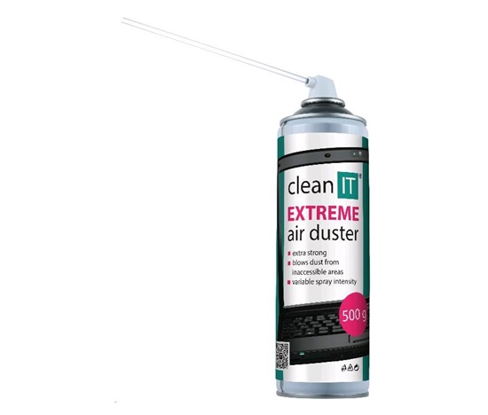 CLEAN IT Stlačený vzduch EXTREME 500g, NEVYČERPANÝ